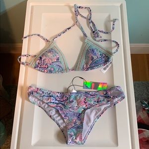 Brand new colorful bikini